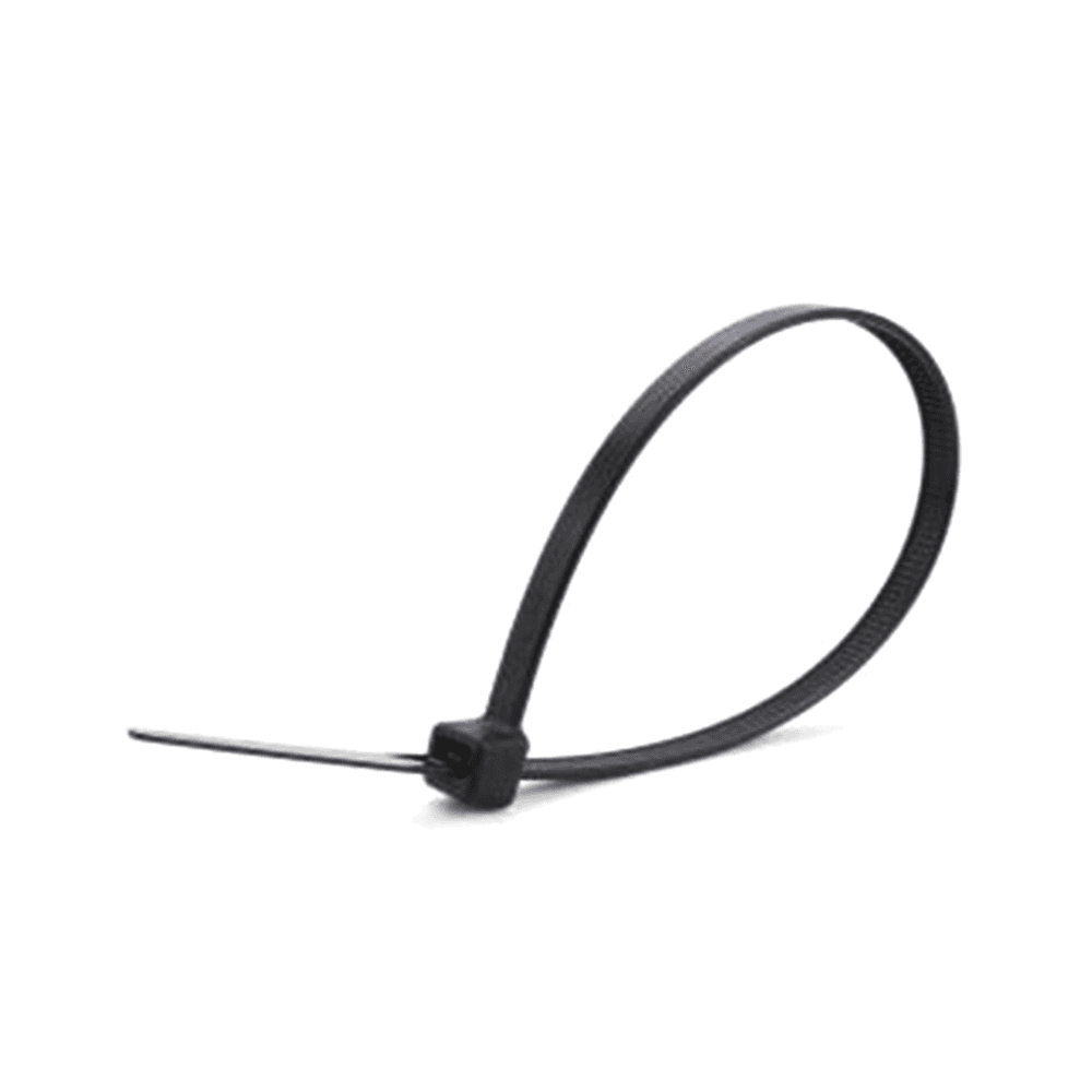 Corbata o Cincho de Nylon Color Negro, 4.8 x 280mm (100 piezas)