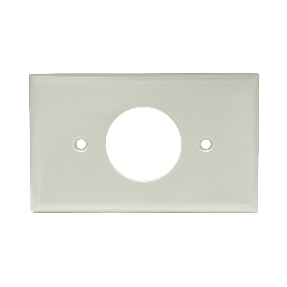 Placa de plástico para contacto sencillo.