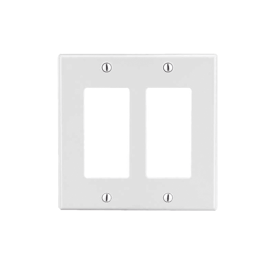 Tapa para Caja Multigang / Contacto Doble / Color Blanco.