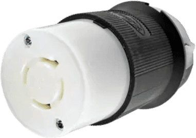 Conector Industrial con Bloqueo de Media Vuelta / 20A 480V AC / 3 Polos 4 Hilos Trifásico con Tierra / L16-20R / IP20.