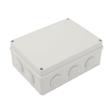 Caja Derivación-Conexión de Plástico (140 X 190 X 76 mm) con 10 Glándulas de Goma. Para Instalaciones Comerciales, Residenciales e Industriales. Incluye Tornillería para su Tapa. Funciona También como Registro.