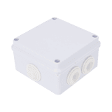 Caja de Conexiones Impermeable IP65, 7 Entradas, Dimensiones 100 x 100 x 70 mm, para Instalaciones Industriales, Comerciales y Residenciales, Incluye Tornillería para su Instalación