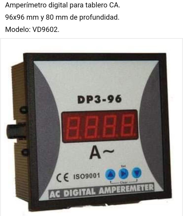 Amperímetro Digital AD9602 - EPCI